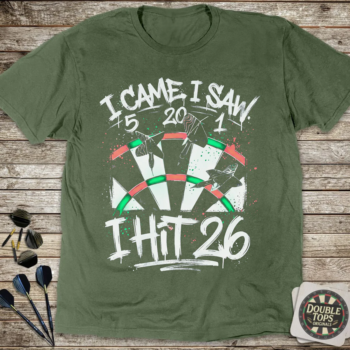 I Came I Saw I Hit 26 Graffiti T-Shirt - Image 4